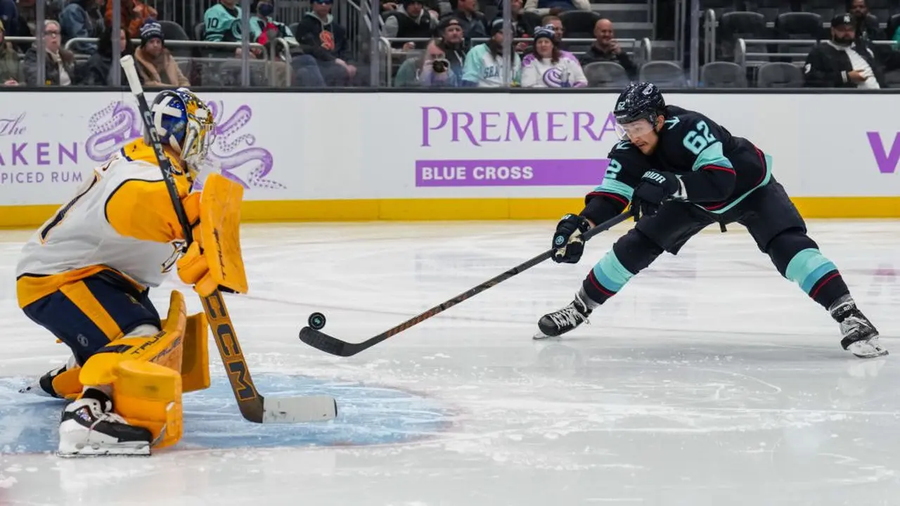 Featured image for Kraken Dominate Predators with 3-0 Shutout Victory