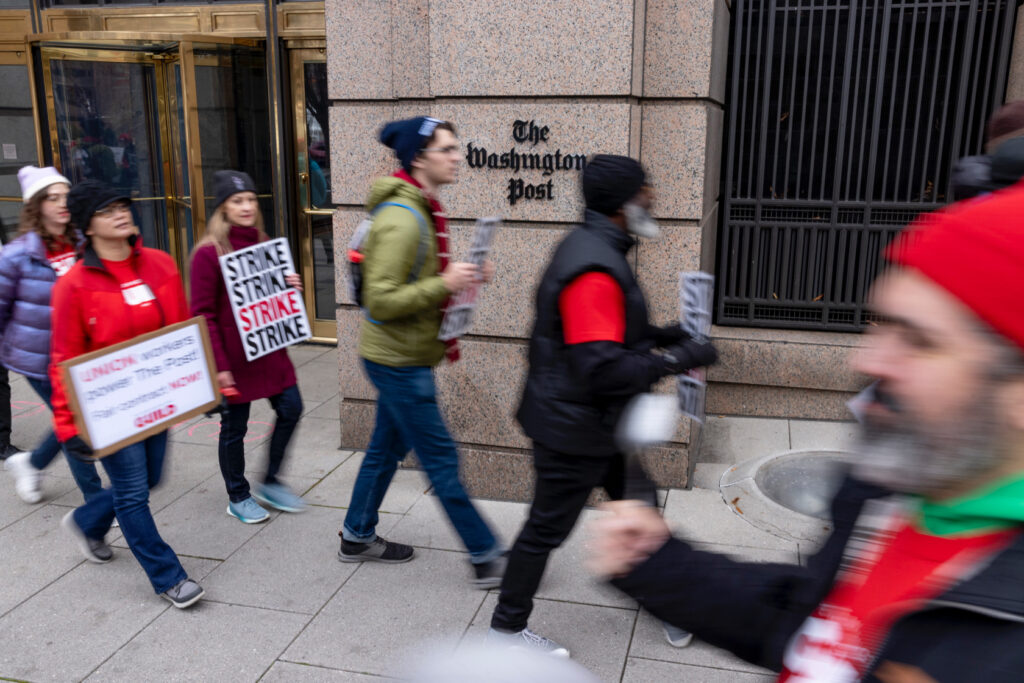 Washington Post Employees Stage Walkout in Labor Protest