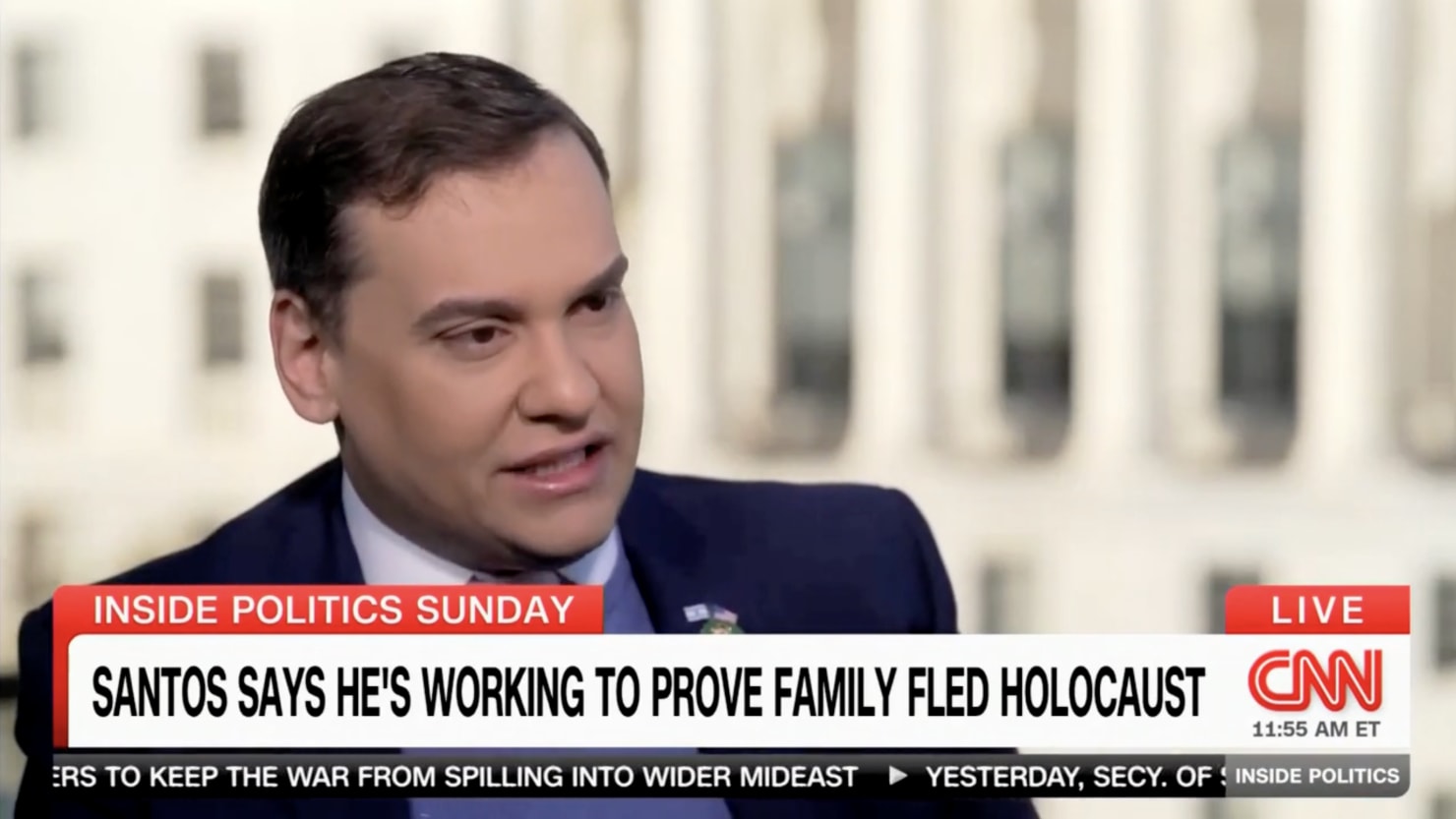 Featured image for "George Santos: Unmasking the Truth in Intense CNN Interview"