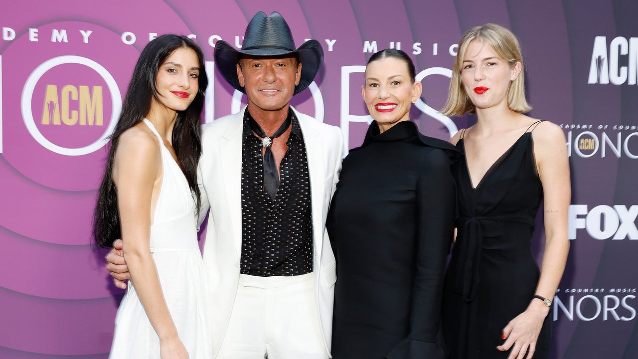 Featured image for "Country Power Couple Faith Hill and Tim McGraw Share Rare Red Carpet Moment with Daughters"