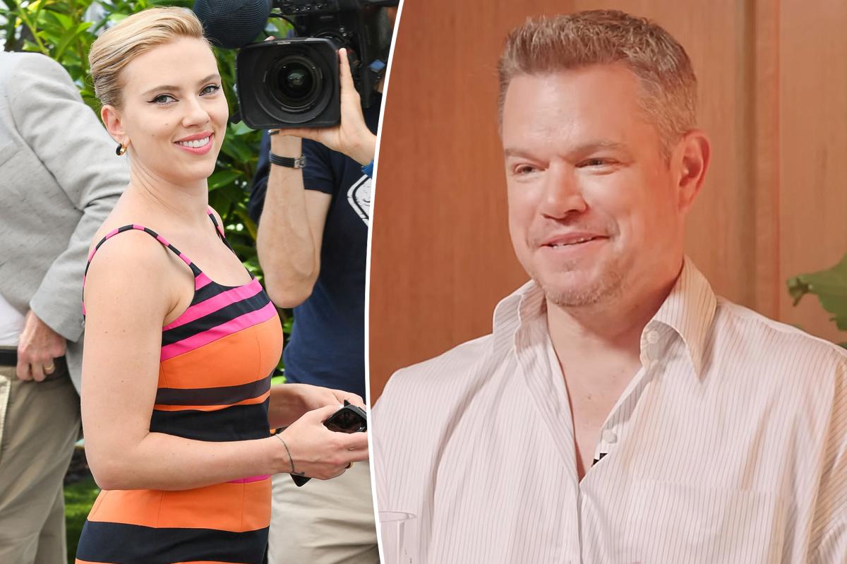 Featured image for Matt Damon's Hilarious Hellish Experience Kissing Scarlett Johansson