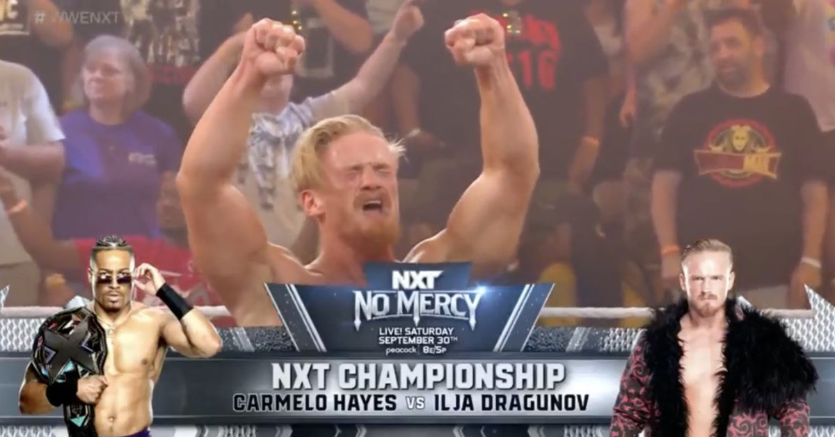 Featured image for "Intense Showdowns Set for NXT No Mercy 2023: Dragunov vs. Hayes, Breakker vs. Corbin"