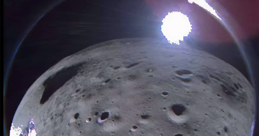 "Odysseus Moon Lander Captures Harrowing Descent in New Photos"