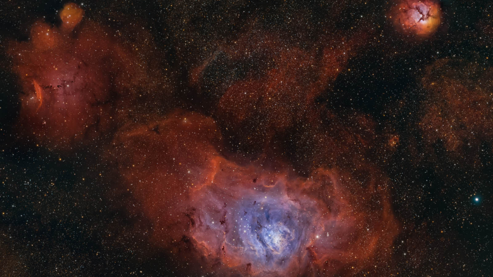 Featured image for Astrophotographer captures stunning view of Lagoon Nebula beneath Trifid