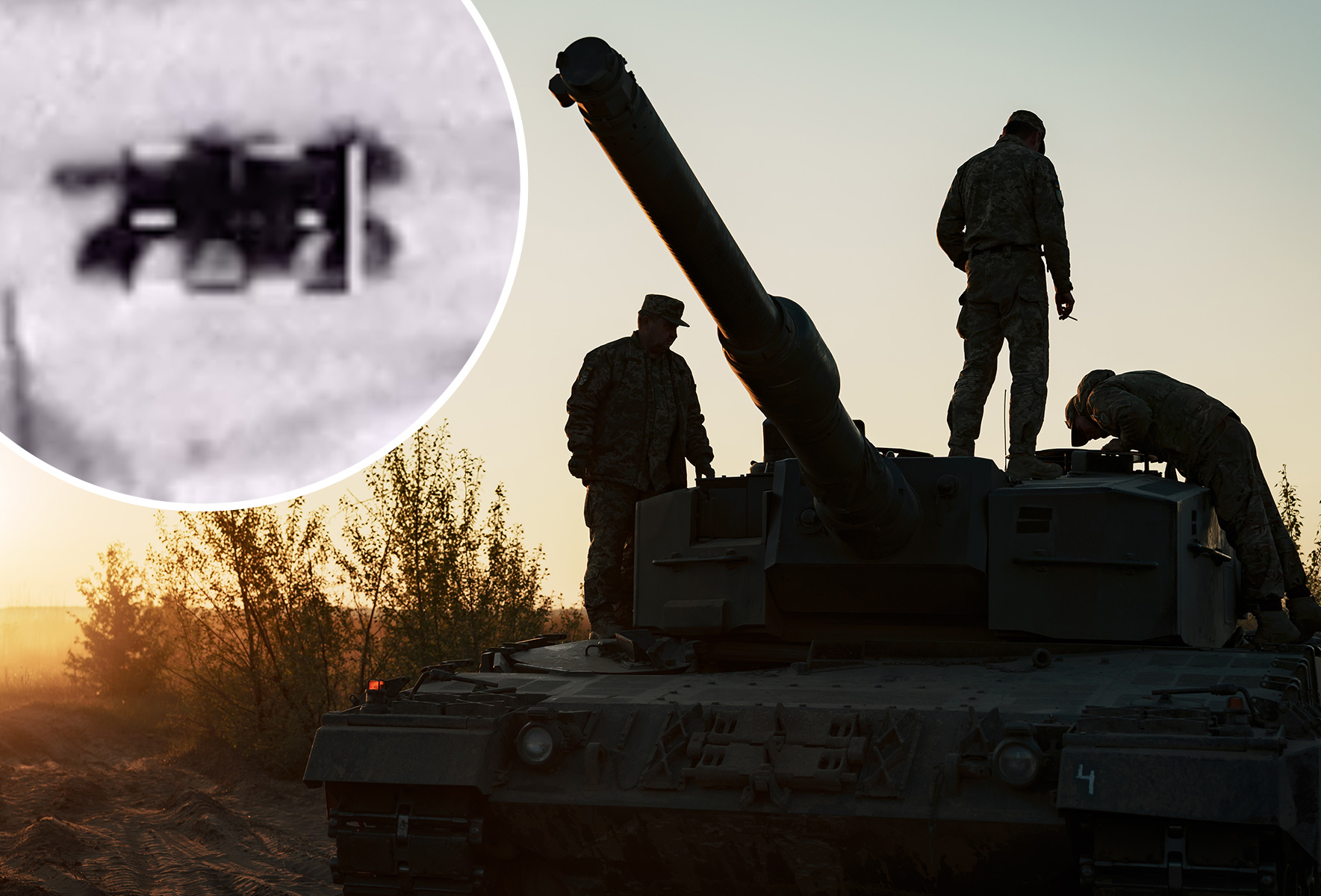 Russian Military's False Claim of Destroying Ukrainian Leopard Tank Exposed as Tractor