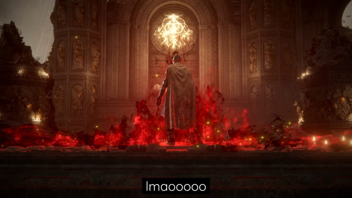 "Player Achieves Elden Ring Victory with Only Walking"