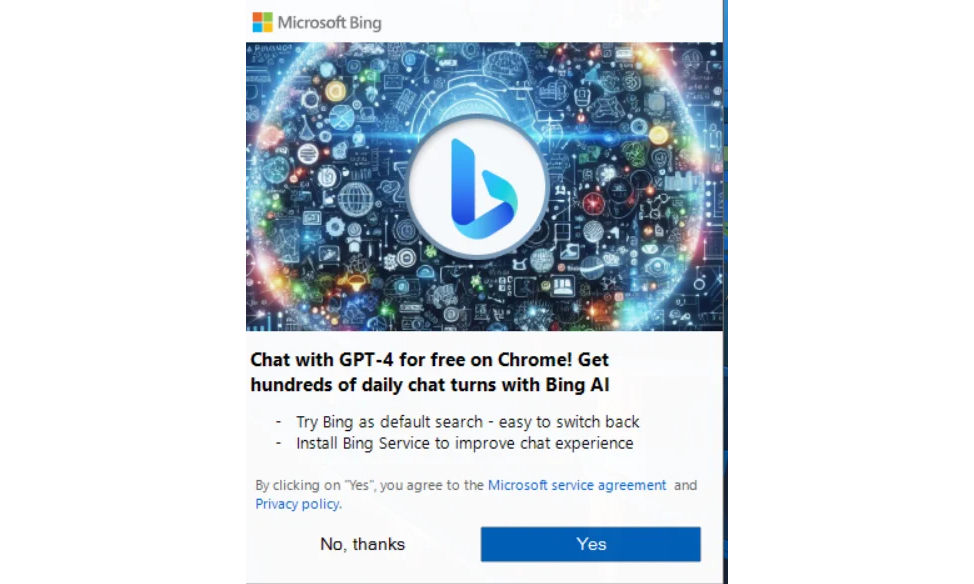 Microsoft's Persistent Push for Bing: Unavoidable Pop-ups Target Chrome Users