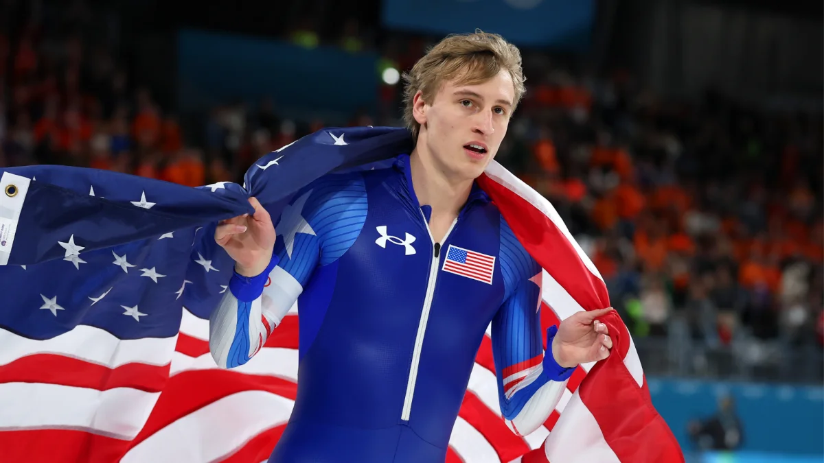 Stolz edges de Boo for Milan 500m gold as USA stacks speed skating, hockey and moguls medals