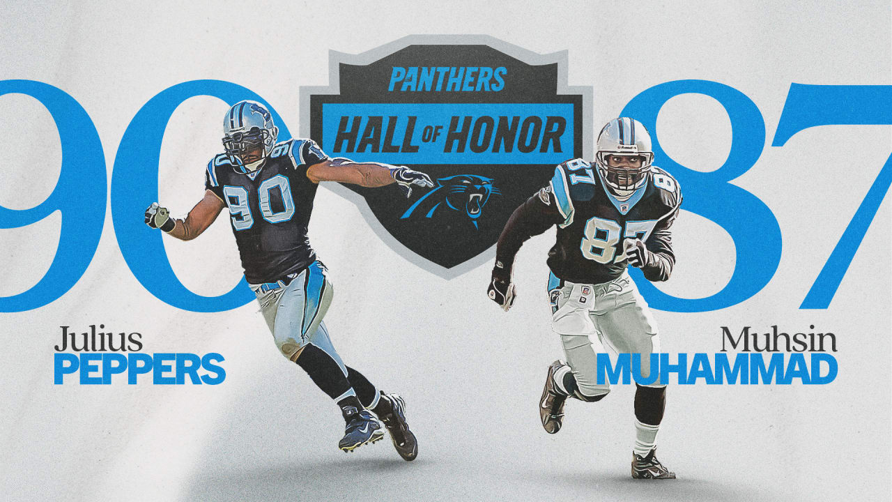 Featured image for "Julius Peppers and Muhsin Muhammad Inducted into Panthers' Hall of Honor, Ron Rivera Named Potential Hall of Famer"