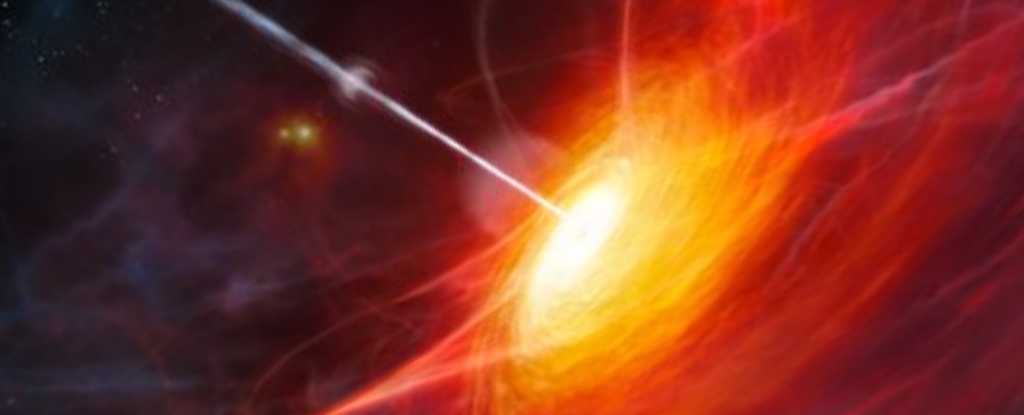 Featured image for Outflow Causes Significant Mass Reduction in Brightest Quasar