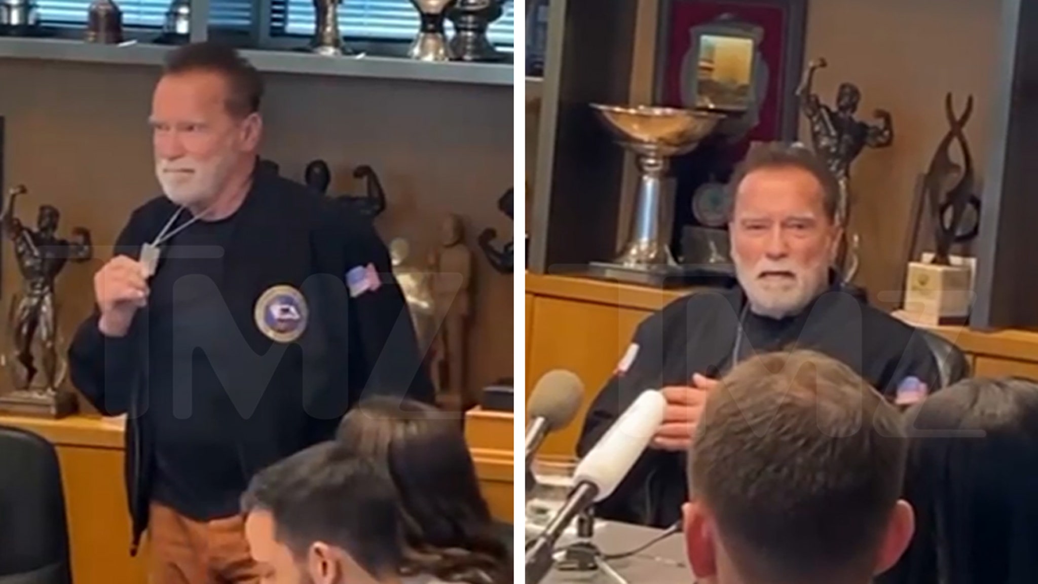 Arnold Schwarzenegger Stands with Israeli Hostage Families