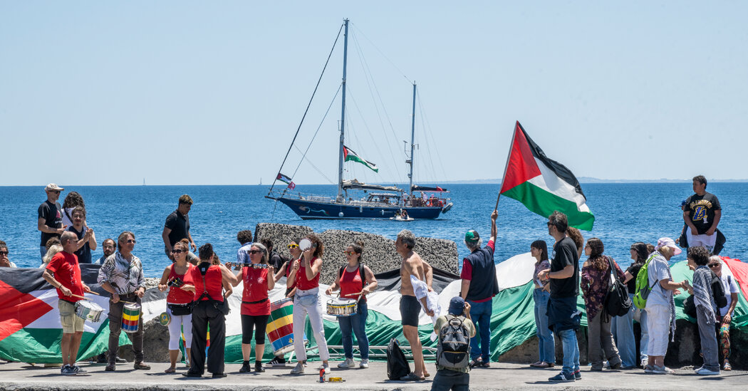 Featured image for Israel intercepts Gaza aid ship with Greta Thunberg onboard