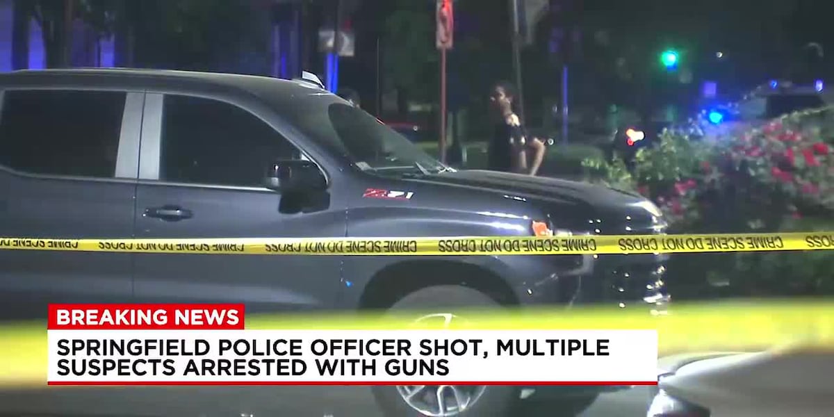 Featured image for Springfield Officer Shot, 7 Arrested in Chaotic Crime Spree