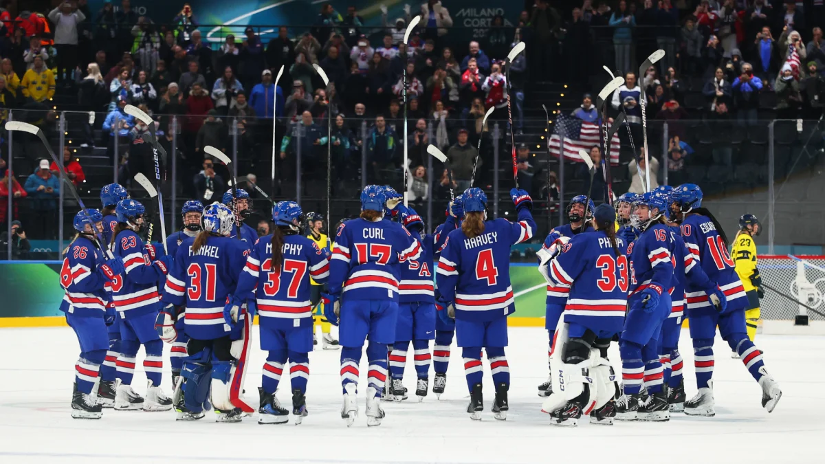Taylor seals first Olympic gold in monobob as USA hockey roars past Sweden; Poulin sets historic scoring mark