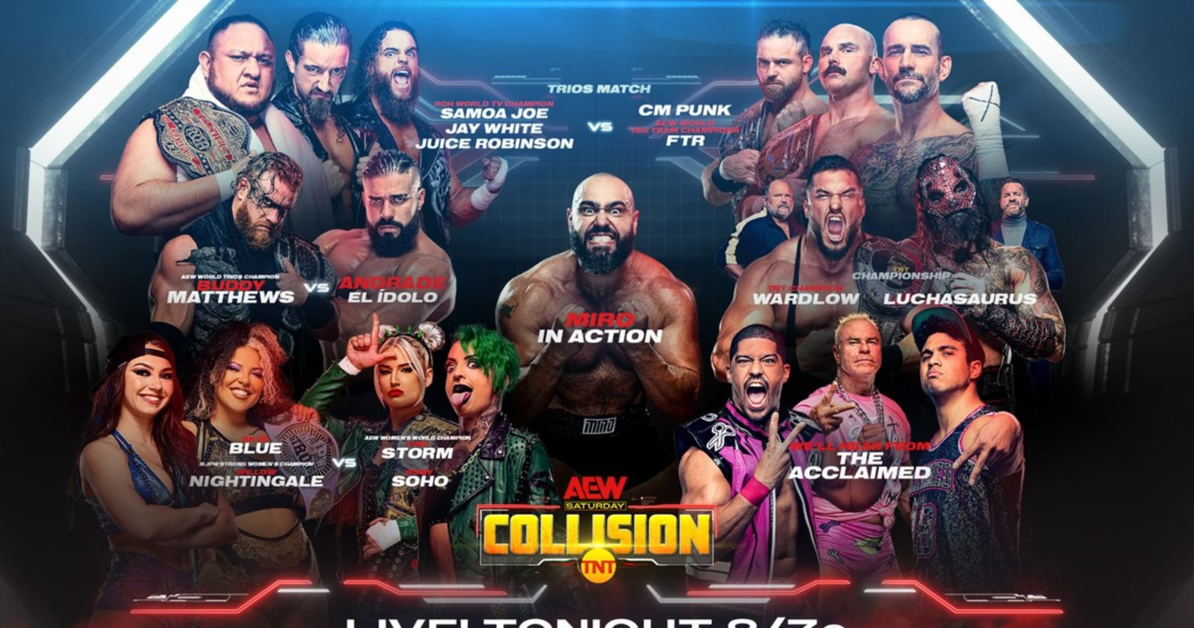 Featured image for "CM Punk's Explosive Return Dominates AEW Collision Results"