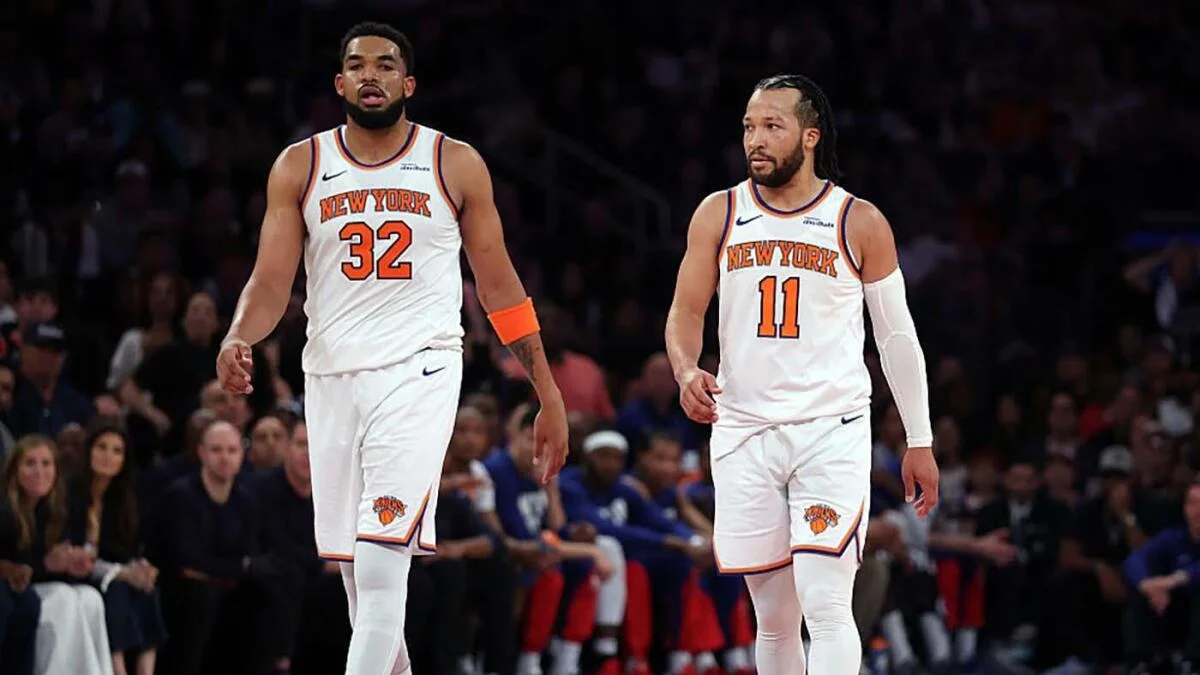 Featured image for Knicks' Brunson and Towns Achieve Rare Playoff Feat Amidst Game 6 Thriller