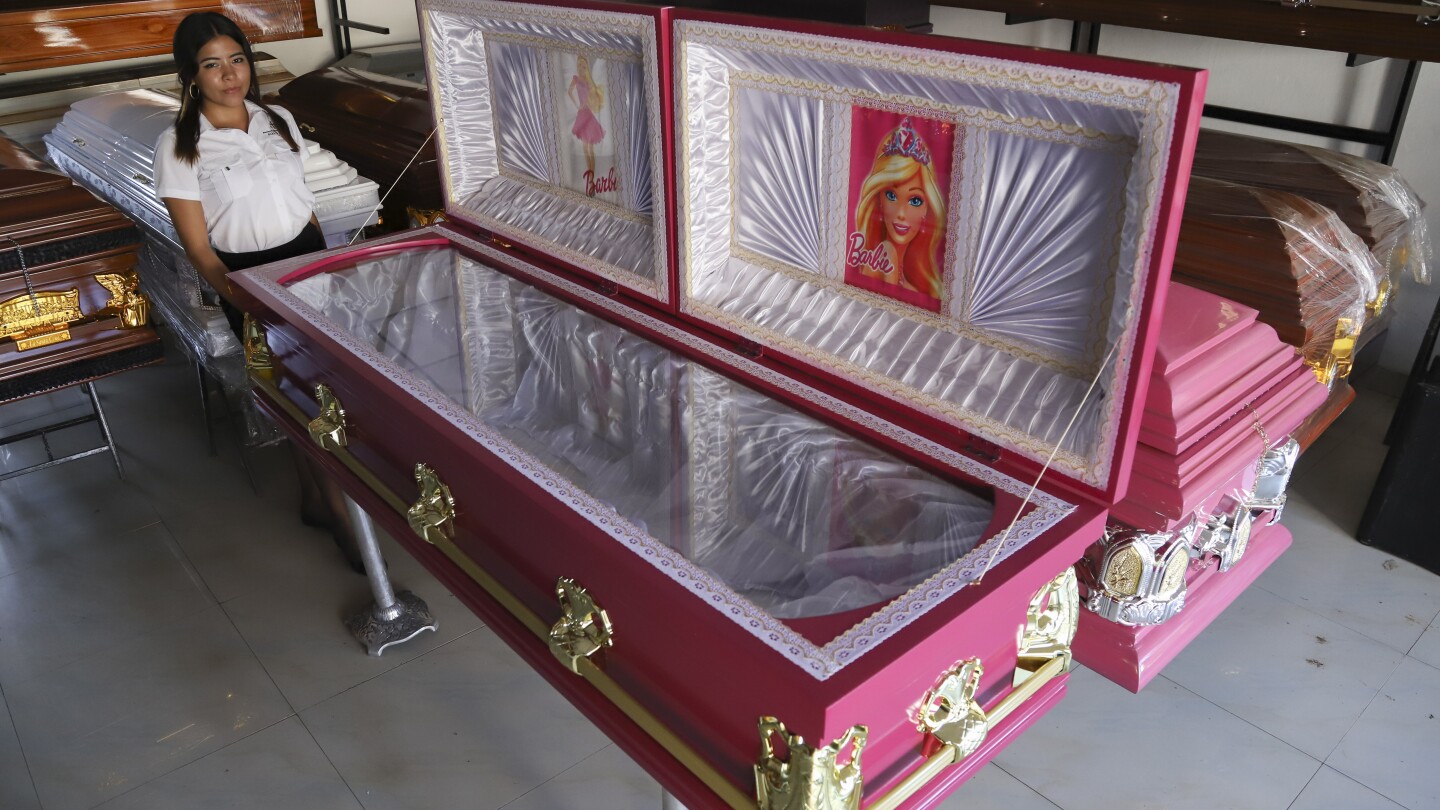 "El Salvador Funeral Home Introduces Barbie-Inspired Pink Coffins"