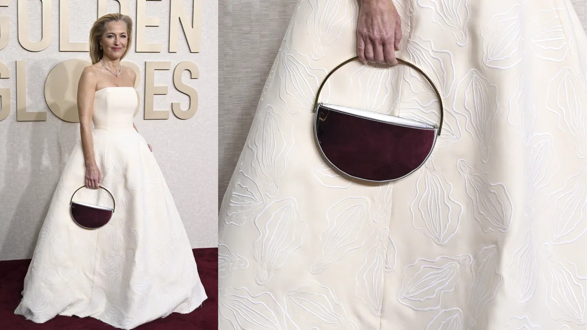 Featured image for "Gillian Anderson's Controversial Golden Globes Gown: Vaginas or Vulvas?"