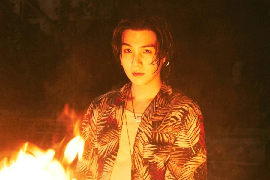 Featured image for Suga's Solo Tracks Dominate Global Charts with Themes of Freedom and Liberation.