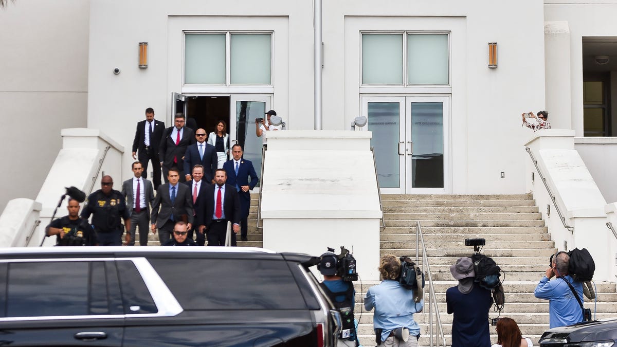 Featured image for "Trump's Court Appearance in Fort Pierce for Classified Documents Case"