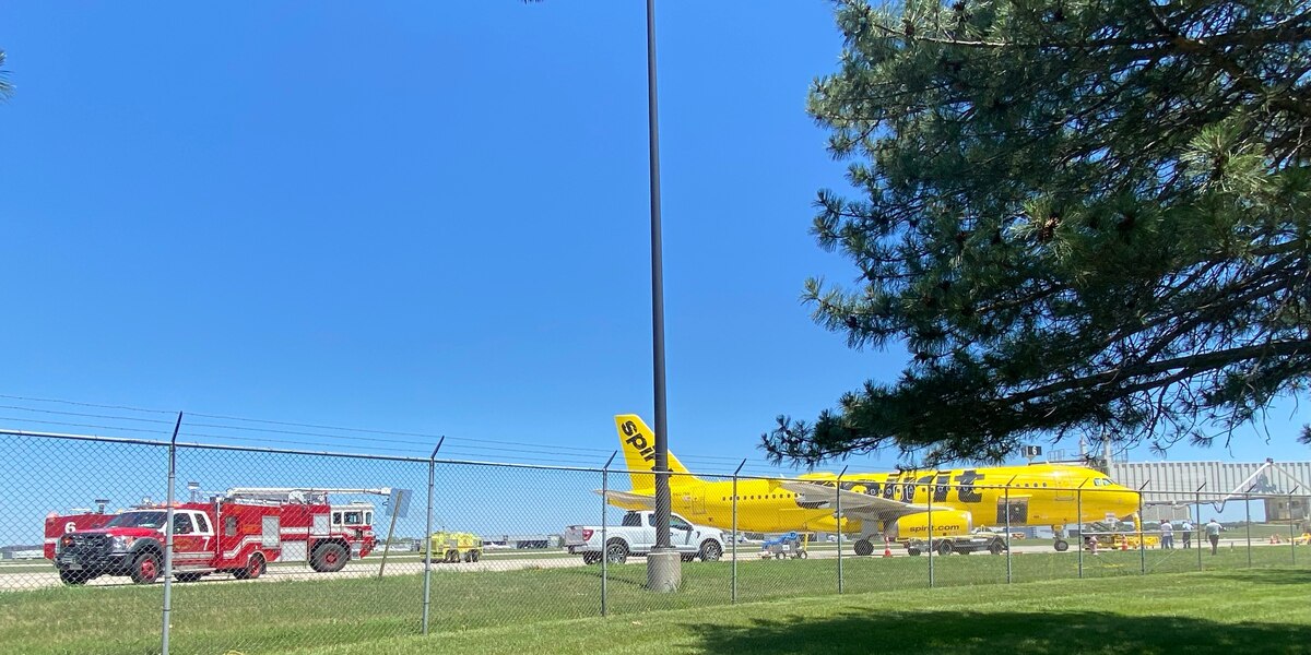 Emergency Landing: Spirit Airlines Flight at Lincoln Airport.