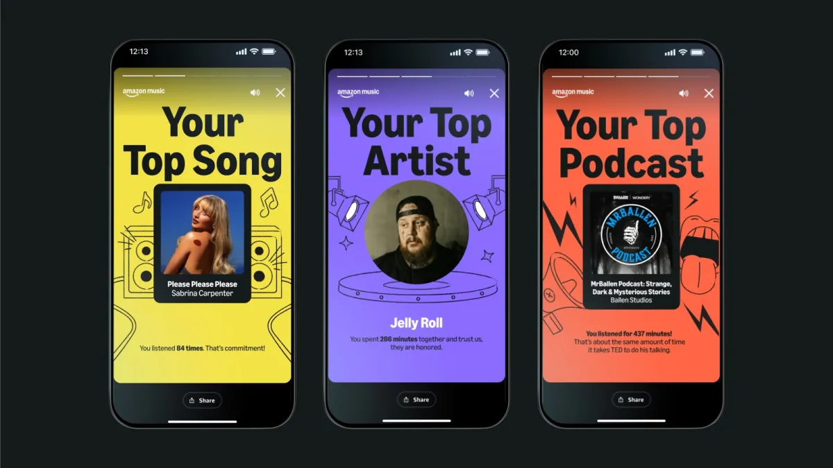 Featured image for Amazon Music Introduces 2024 Delivered to Rival Spotify Wrapped