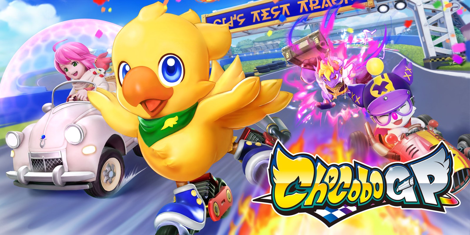 Featured image for Chocobo GP returns to Switch without microtransactions.