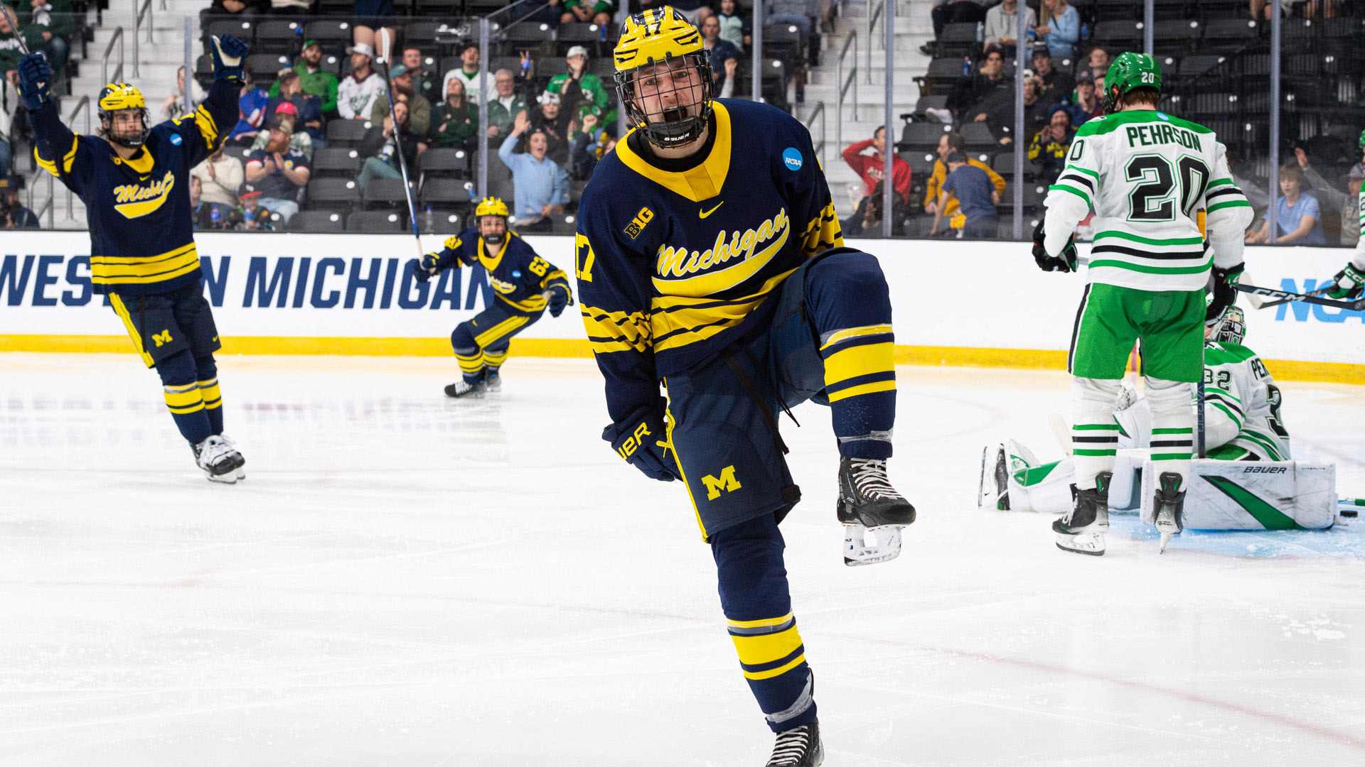 Featured image for "Michigan and No. 4 MSU Clash for Frozen Four Spot"