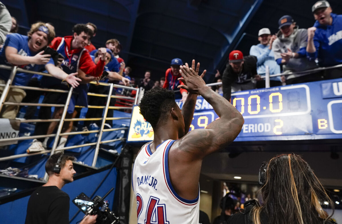 KJ Adams' Crucial Performance Leads Kansas to Victory over UConn