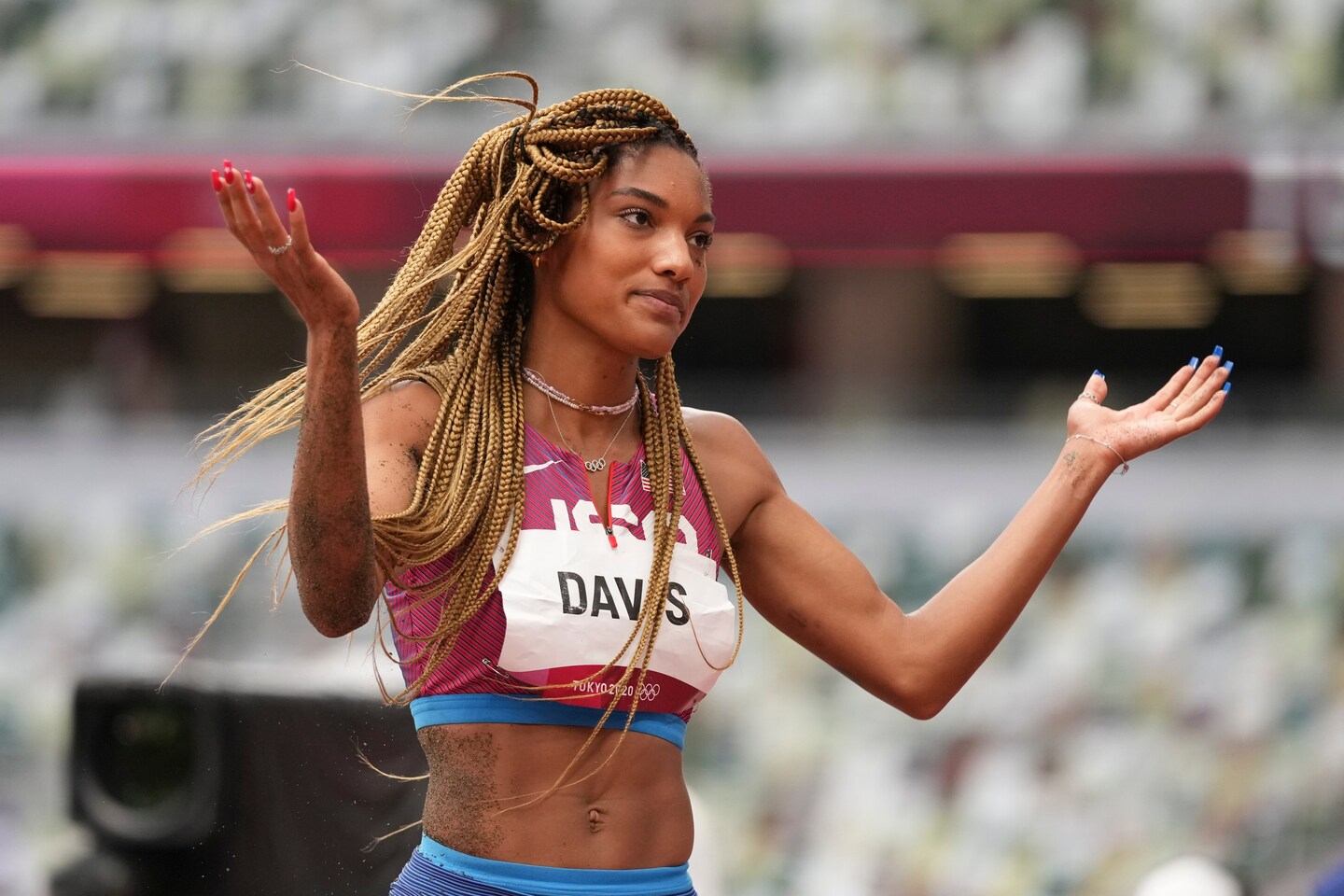 Featured image for US Long Jumper Tara Davis-Woodhall Loses National Title Due to Positive THC Test