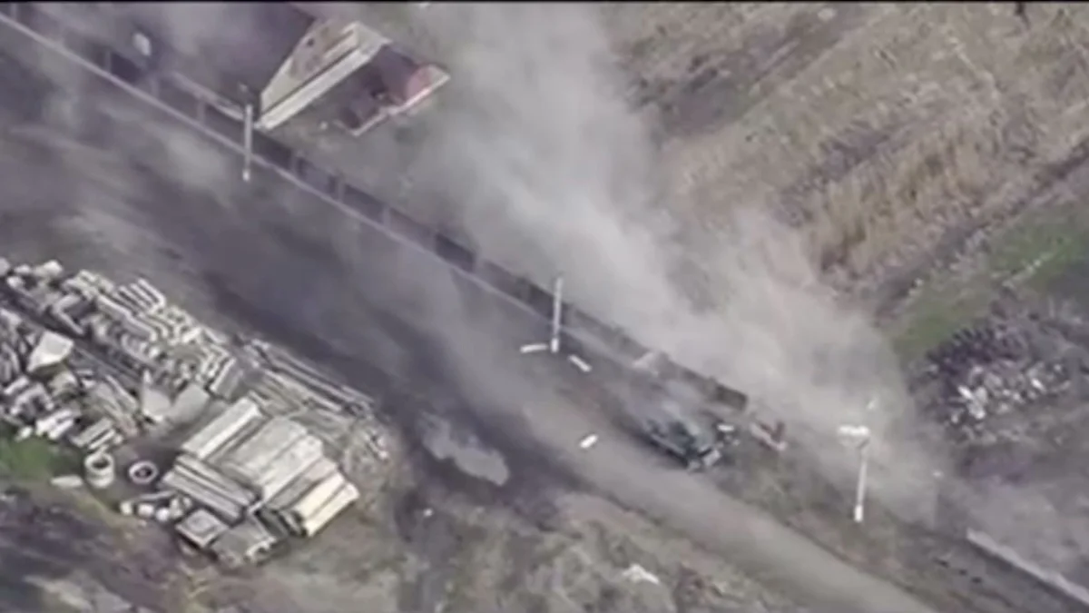 Ukrainian Forces Destroy Russian Military Equipment with Precision Drone Strikes