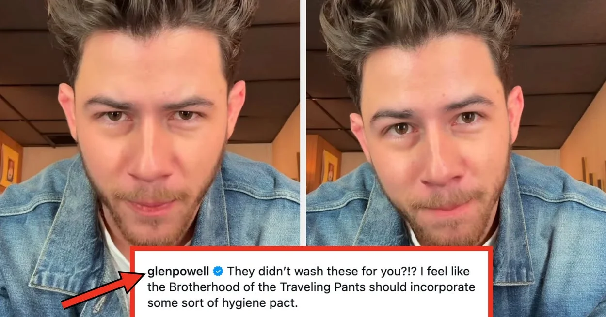 Nick Jonas Discovers Glen Powell’s Plane Ticket in Borrowed Pants, Sparks ‘Traveling Pants’ Comedy