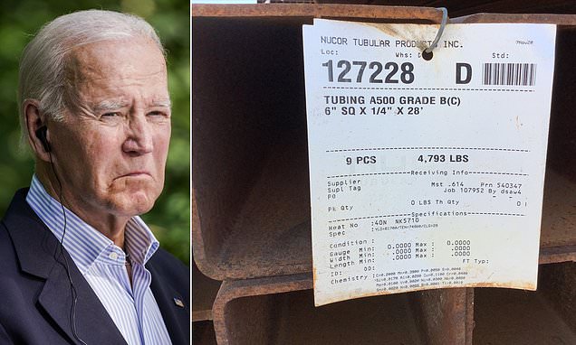"Joe Biden's Rush to Profit: Selling Off Trump's Border Wall for Millions as Migrant Barrier is Extended"