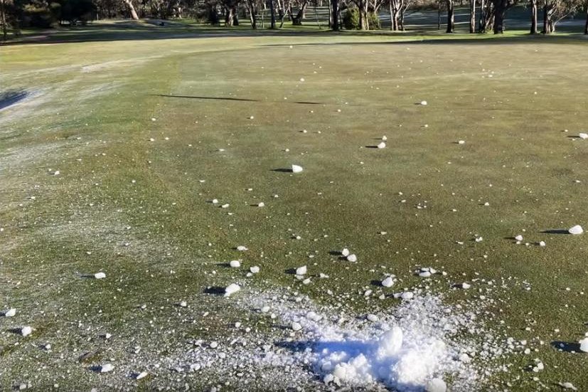 Featured image for "Unexplained Ice Phenomenon Damages Golf Course Green"