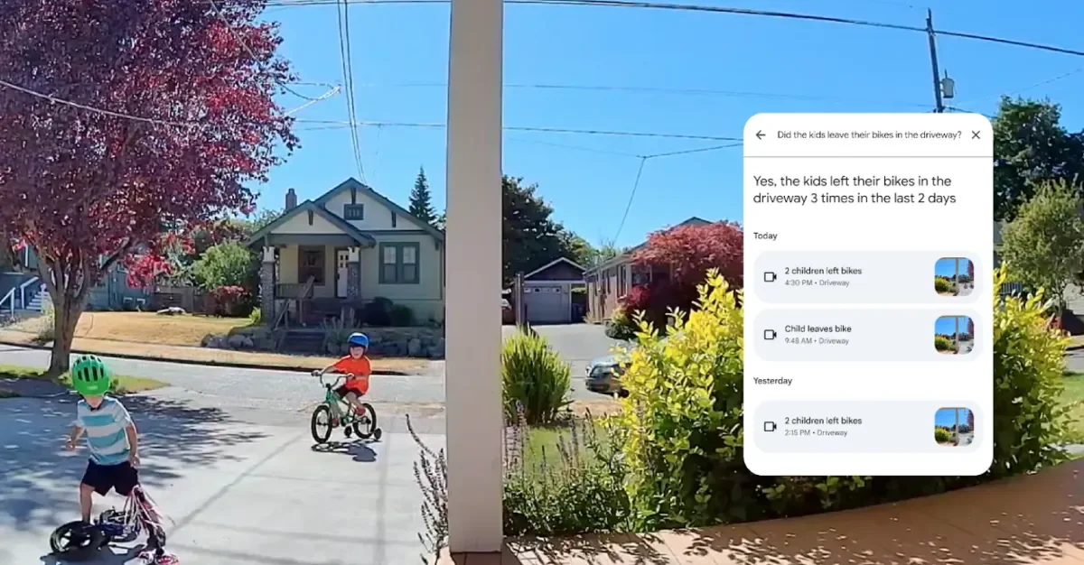 Google Home adds Live Search to describe live camera feeds
