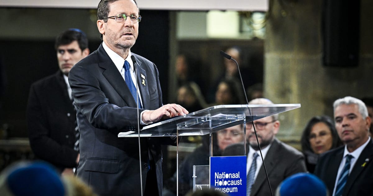 "Controversy Surrounds Israeli President's Visit to Amsterdam Holocaust Museum"