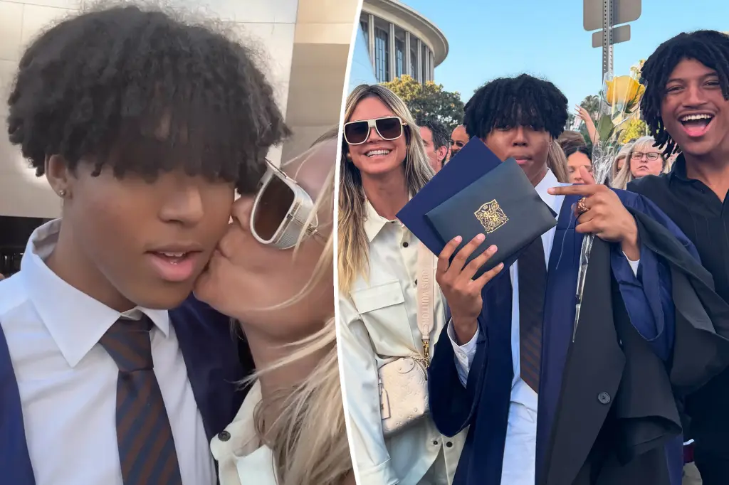 Featured image for Heidi Klum Celebrates Son Johan’s High School Graduation with Rare Photos