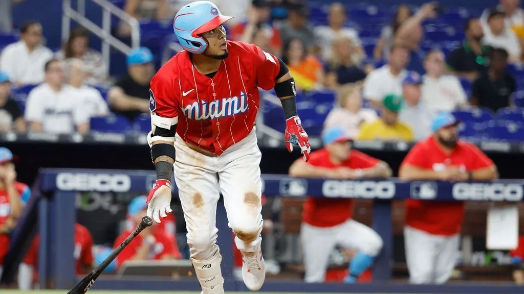 Luis Arraez's 5-hit game leads Marlins to dominant victory over Athletics.