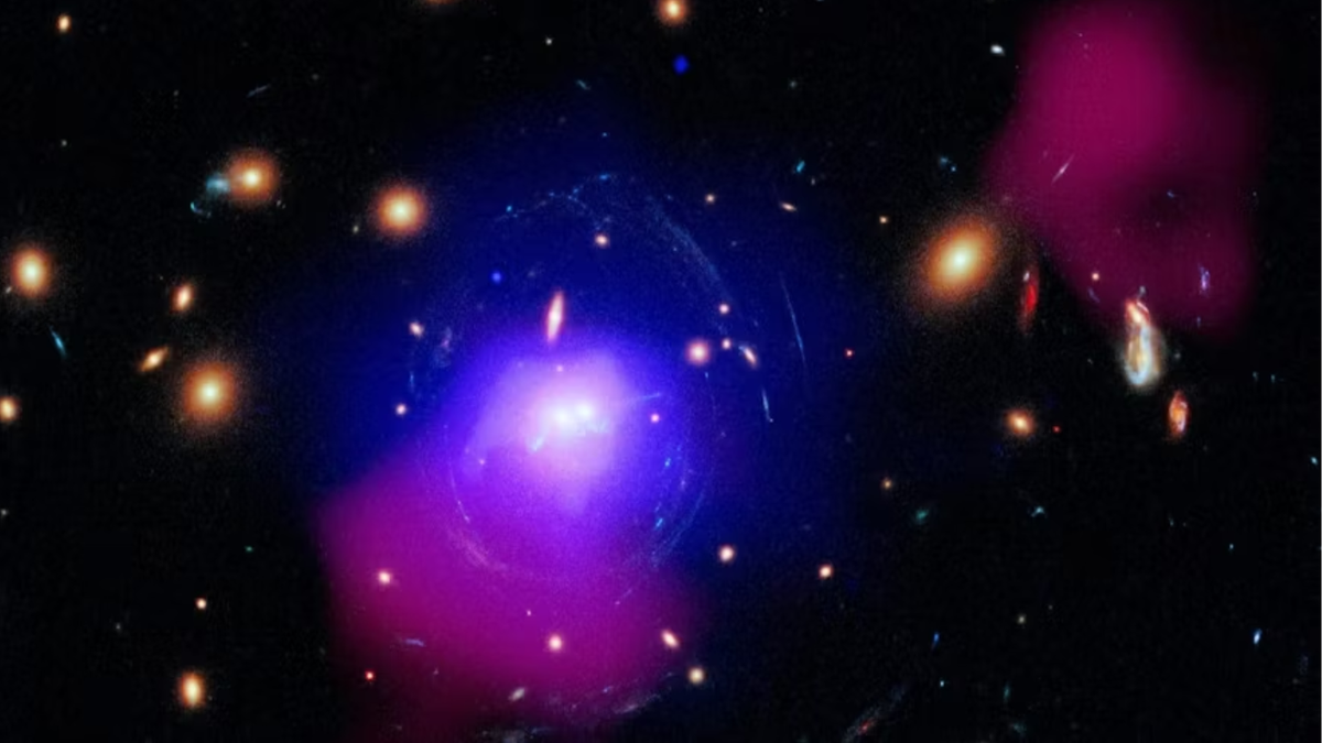 "NASA Captures Powerful Black Hole Eruption Spawning Stellar Jewelry"
