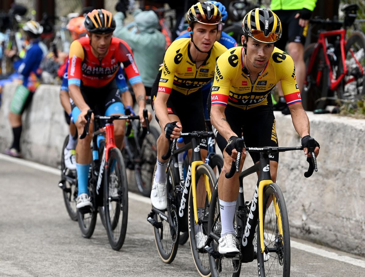 Featured image for Roglic dominates Giro d'Italia with record-breaking performance.