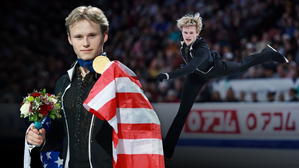 Featured image for "American Teen Ilia Malinin Makes History with Record-breaking 6 Quad Jumps to Win World Figure Skating Championship"