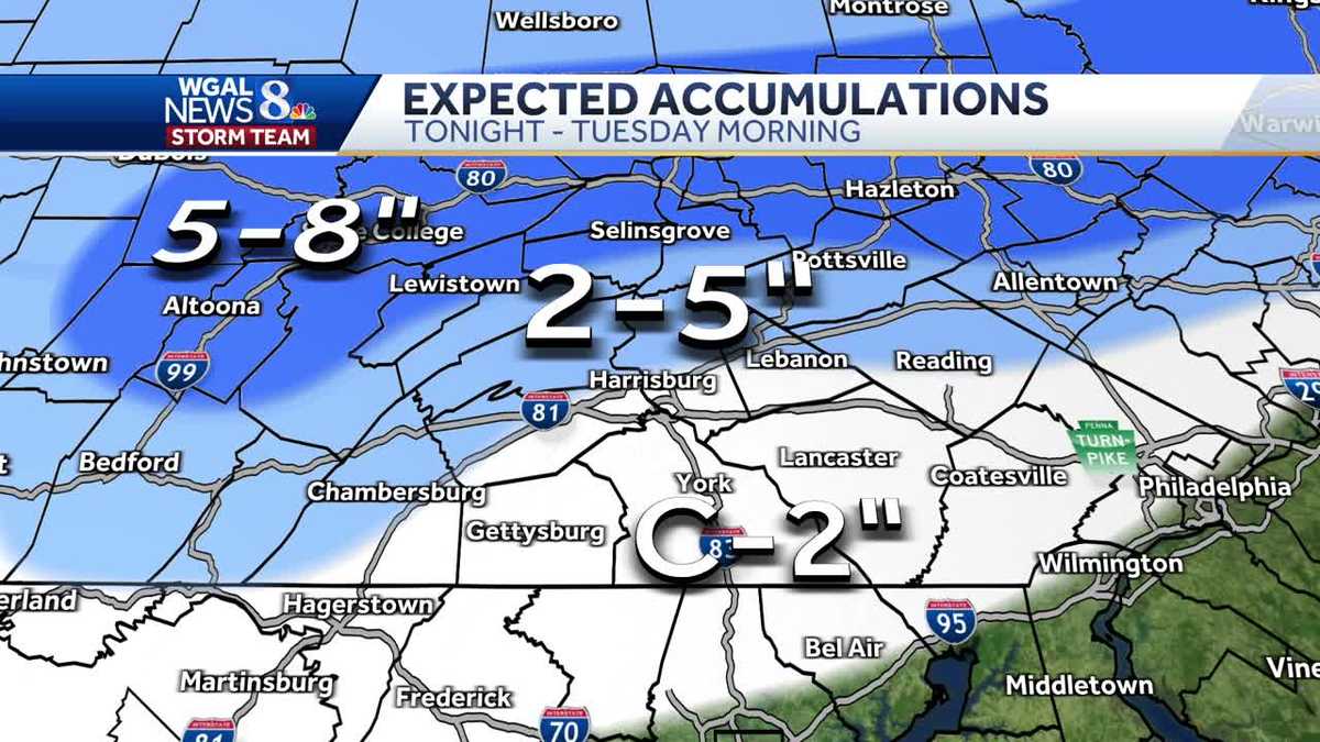 Featured image for "Snowstorm Set to Hit South-Central Pennsylvania and Pittsburgh on Tuesday"