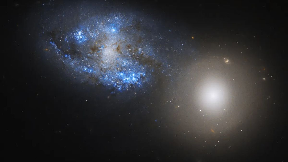 Featured image for "Galactic Collision Transformed into Ethereal Music by Hubble Space Telescope"