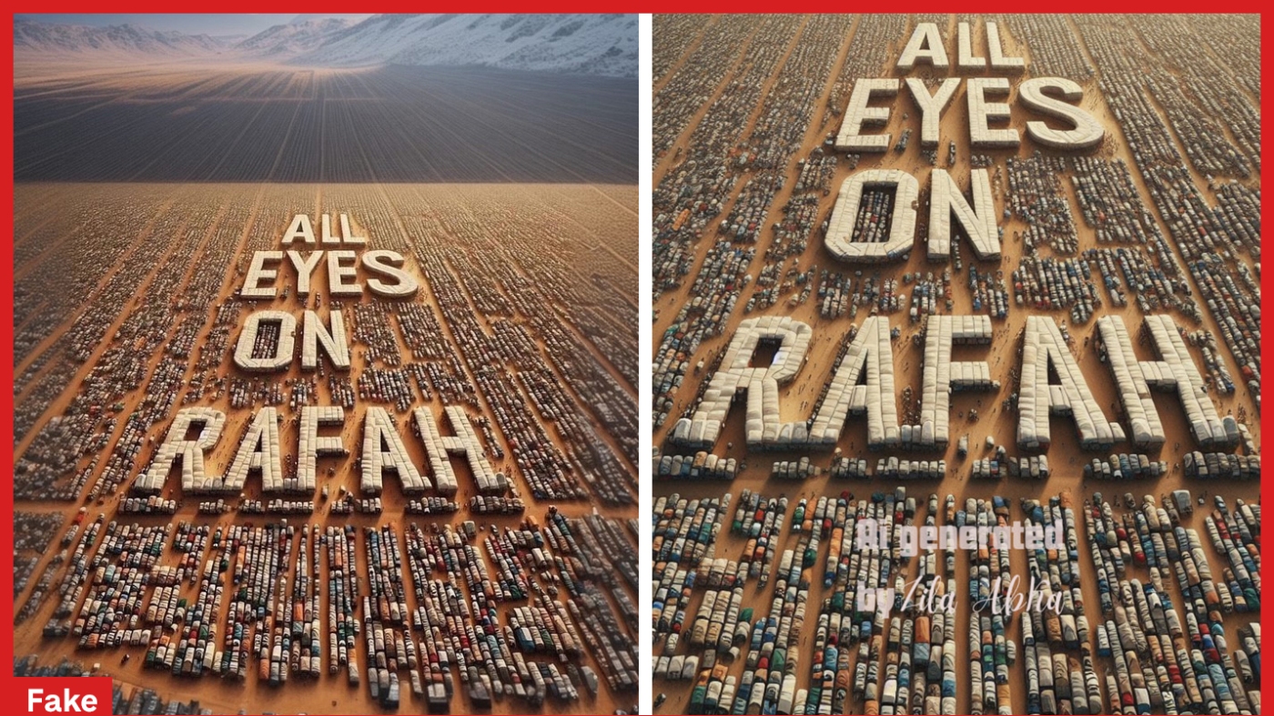 Featured image for "Viral 'All Eyes on Rafah' AI Image Sparks Global Debate and Propaganda Claims"