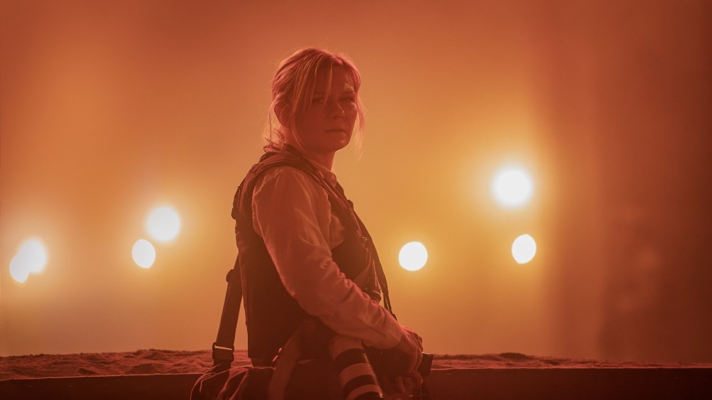 "Kirsten Dunst Faces War-Torn America in Alex Garland's Gripping Action Epic"