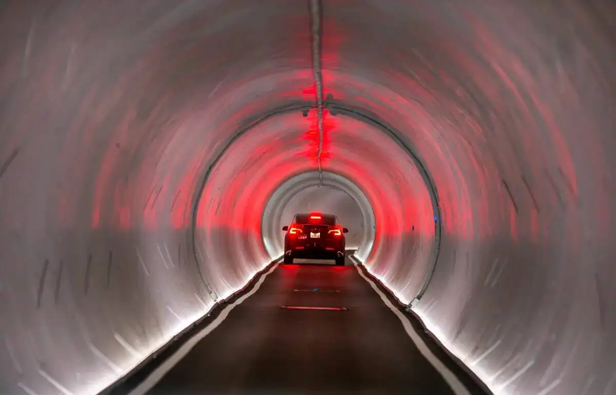 Featured image for "Elon Musk's Vegas Loop Reaches Virgin Hotel, Hits 2 Million Riders"