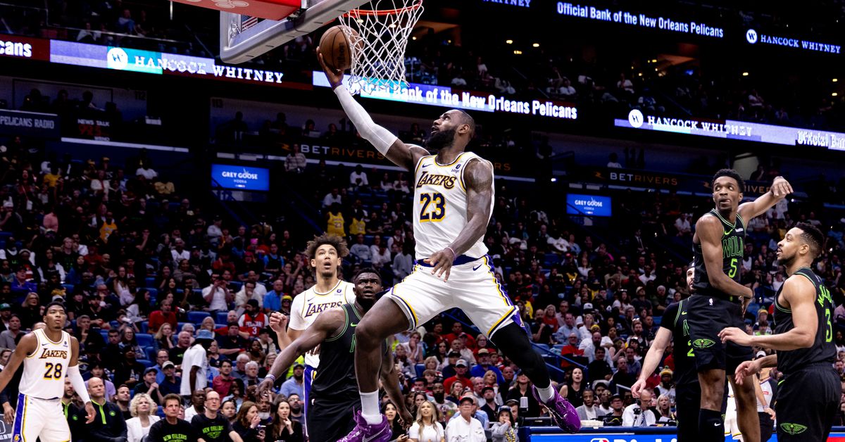 "LeBron James Leads Lakers to Play-In Victory Over Pelicans"