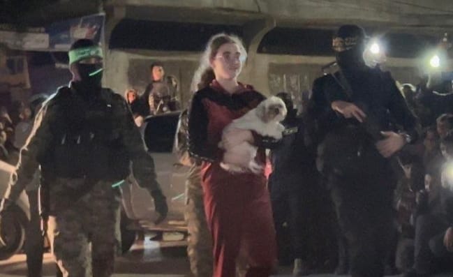 Hamas Releases Teen Hostage and Reunites Them with Pet Dog