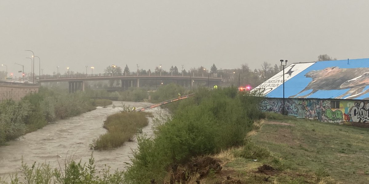 Featured image for Colorado Springs Battling Severe Weather and Flooding, Rescuing Man and Dog from Monument Creek.