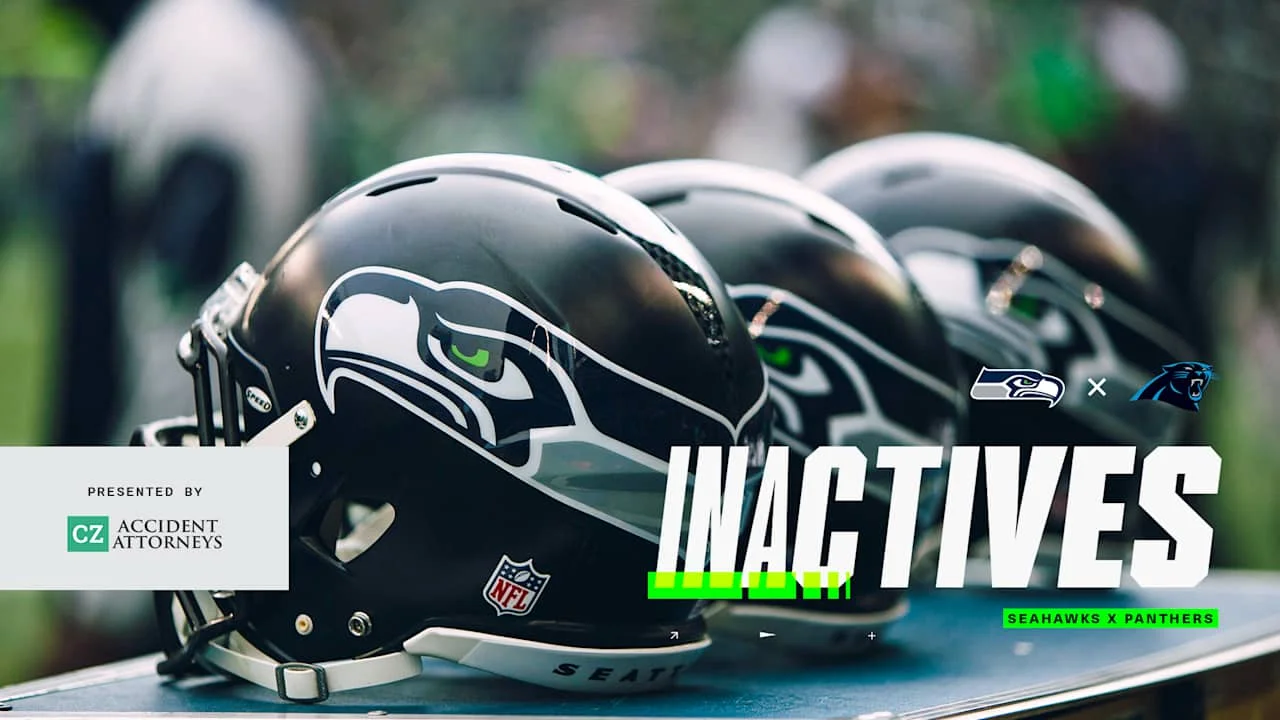 Seahawks Inactives for Week 17 Panthers Game
